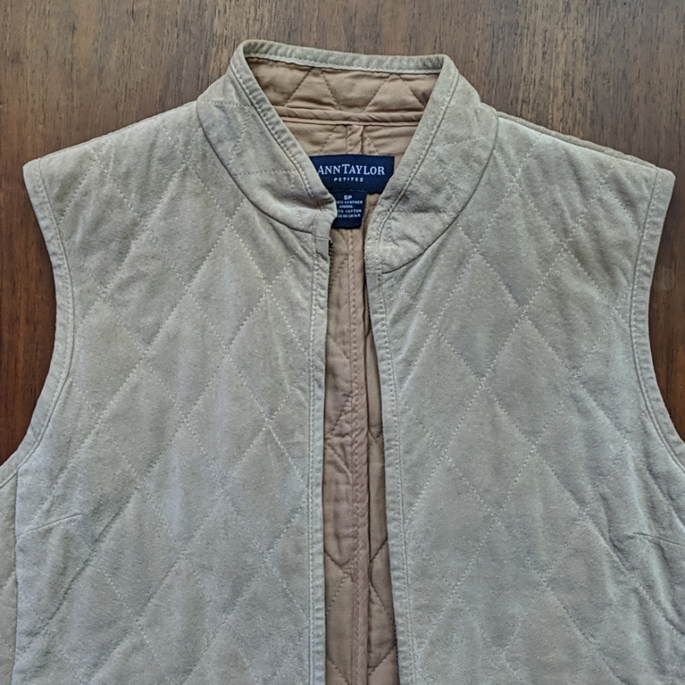 Ann Taylor suede vest